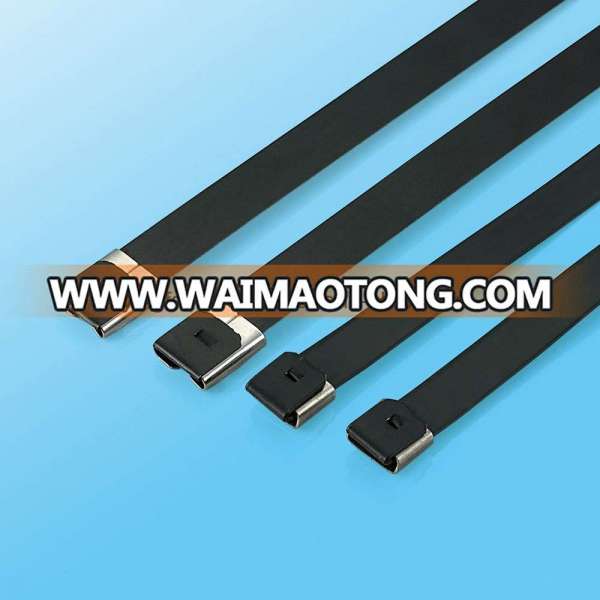 304 316 Coated Stainless Steel O Lock Cable Tie