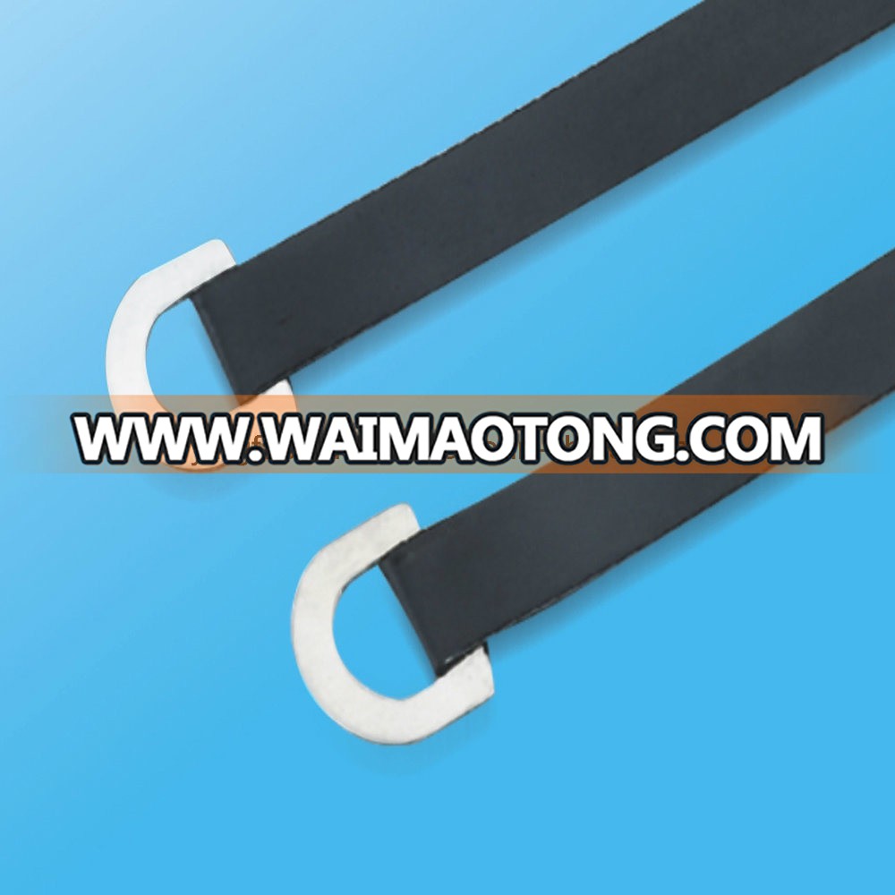 Rhos Ce Polyester Coated Stainless Steel Ring Locking Cable Tie