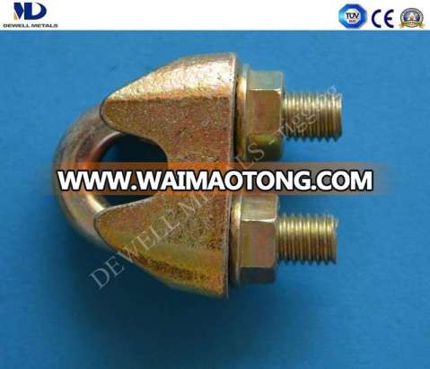 Yellow Galv. Uni En 13411-5 Wire Rope Clip