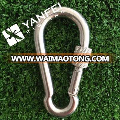 Stainless Steel Spring Snap Hook with Eyelet