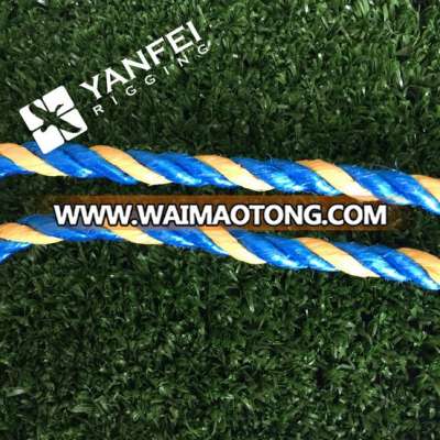 polypropylene/pp rope 3 strand 18mm for marine industrial